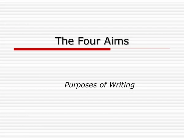 The Four Aims