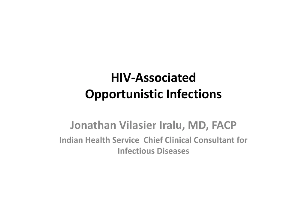 hiv associated opportunistic infections