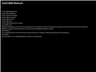 Andro400 Walmart - slide 1