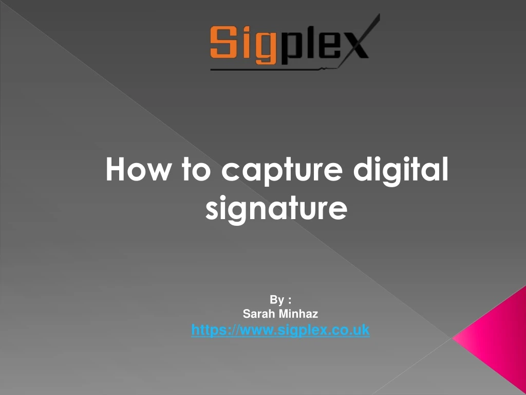 how to capture digital signature