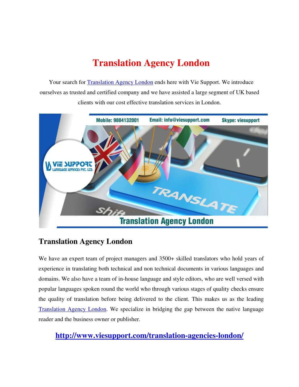 translation agency london