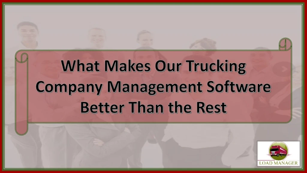 what makes our trucking company management