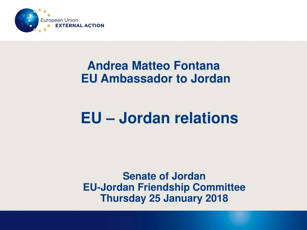 andrea matteo fontana eu ambassador to jordan