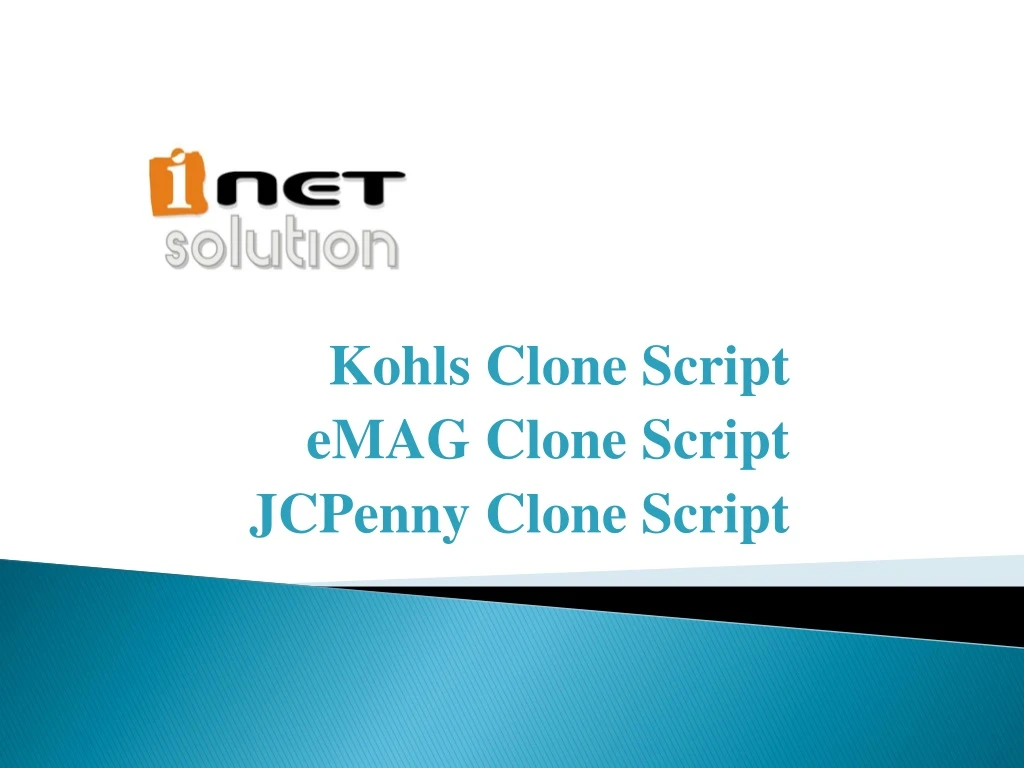kohls clone script emag clone script jcpenny clone script