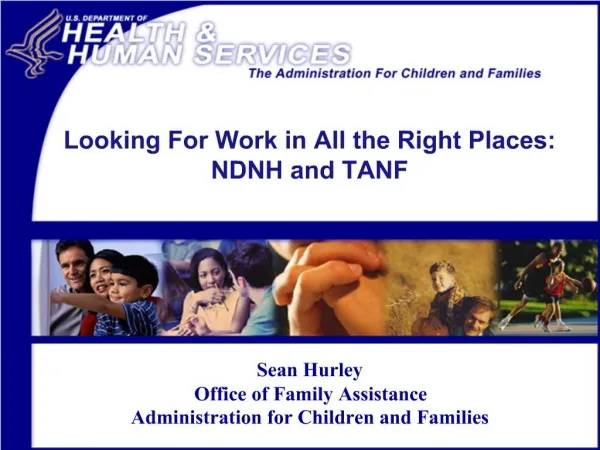 Looking For Work in All the Right Places: NDNH and TANF