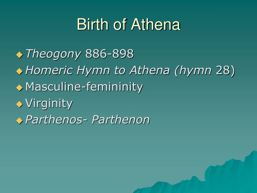 birth of athena