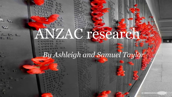 ANZAC research