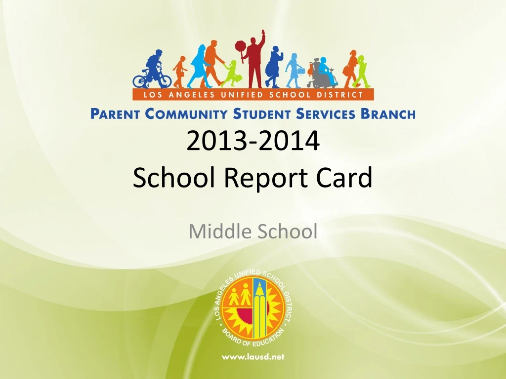 2013 2014 school report card