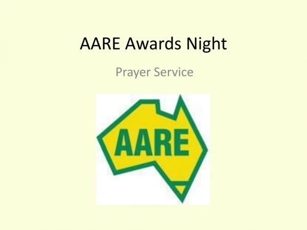AARE Awards Night