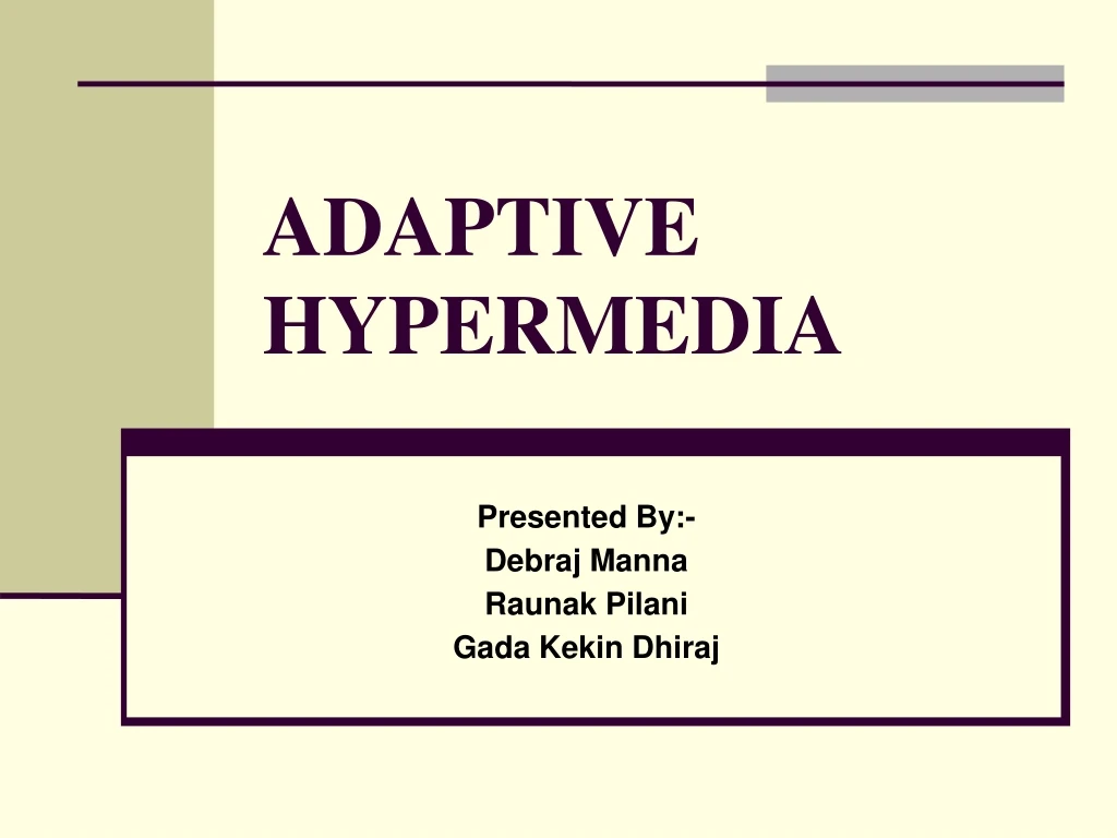 adaptive hypermedia
