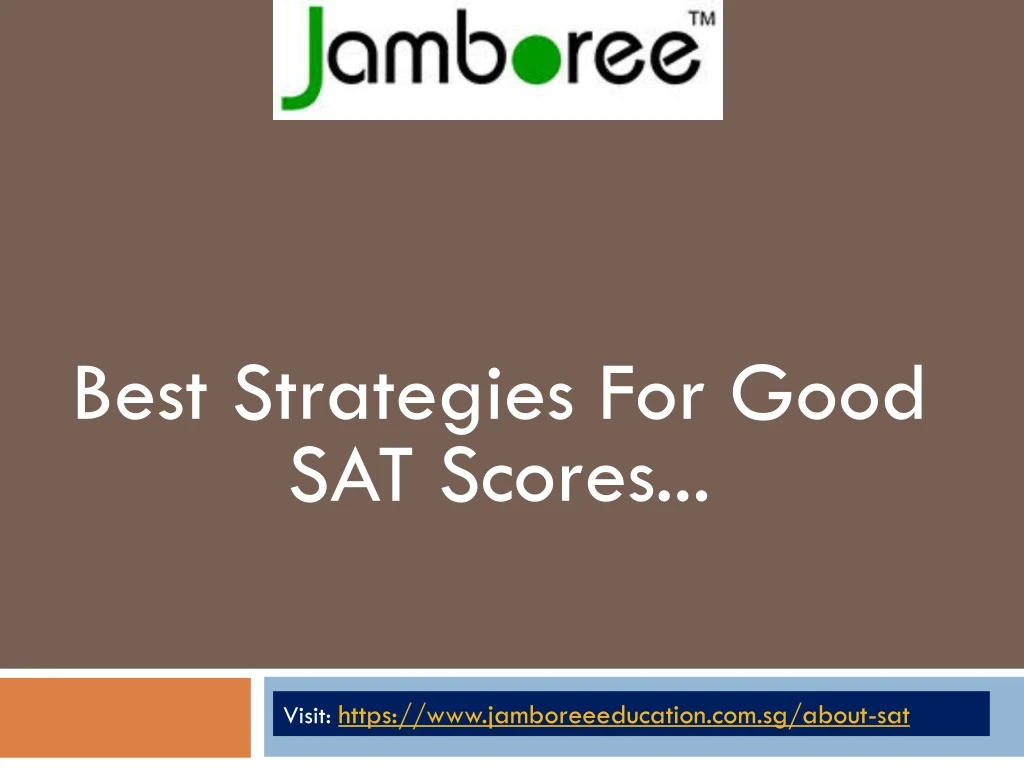 best strategies for good sat scores