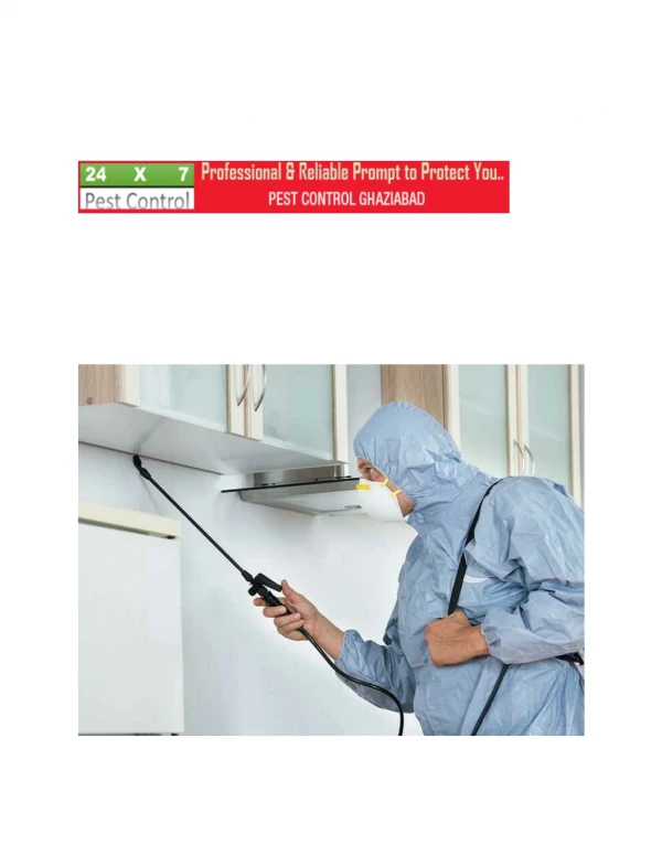 Know More about our Pest Control Ghaziabad Services