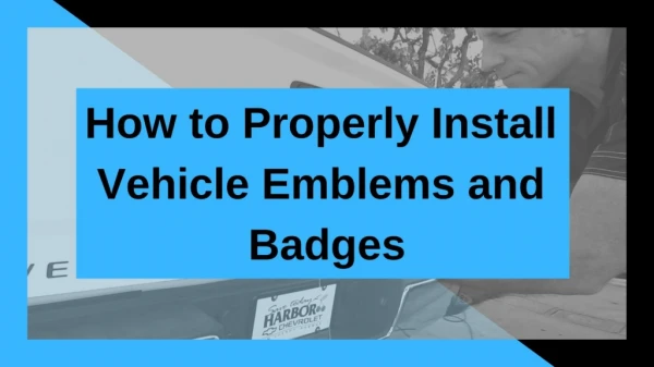 How to Install a Car Emblem | Premium Emblem