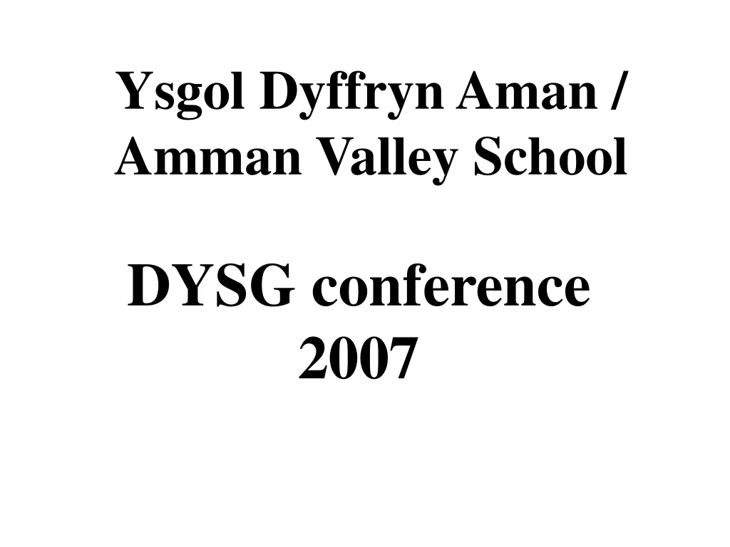 ysgol dyffryn aman amman valley school