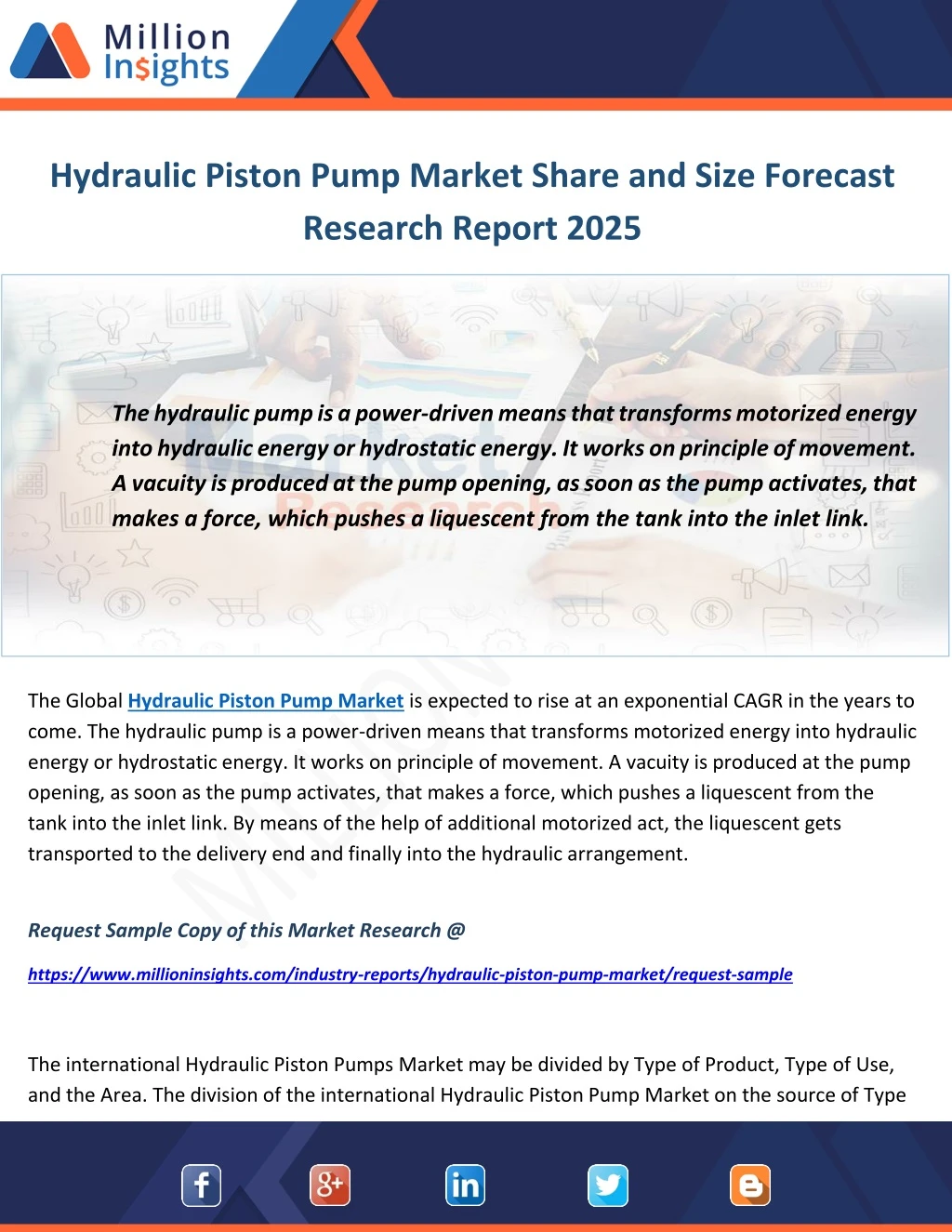 hydraulic piston pump market share and size