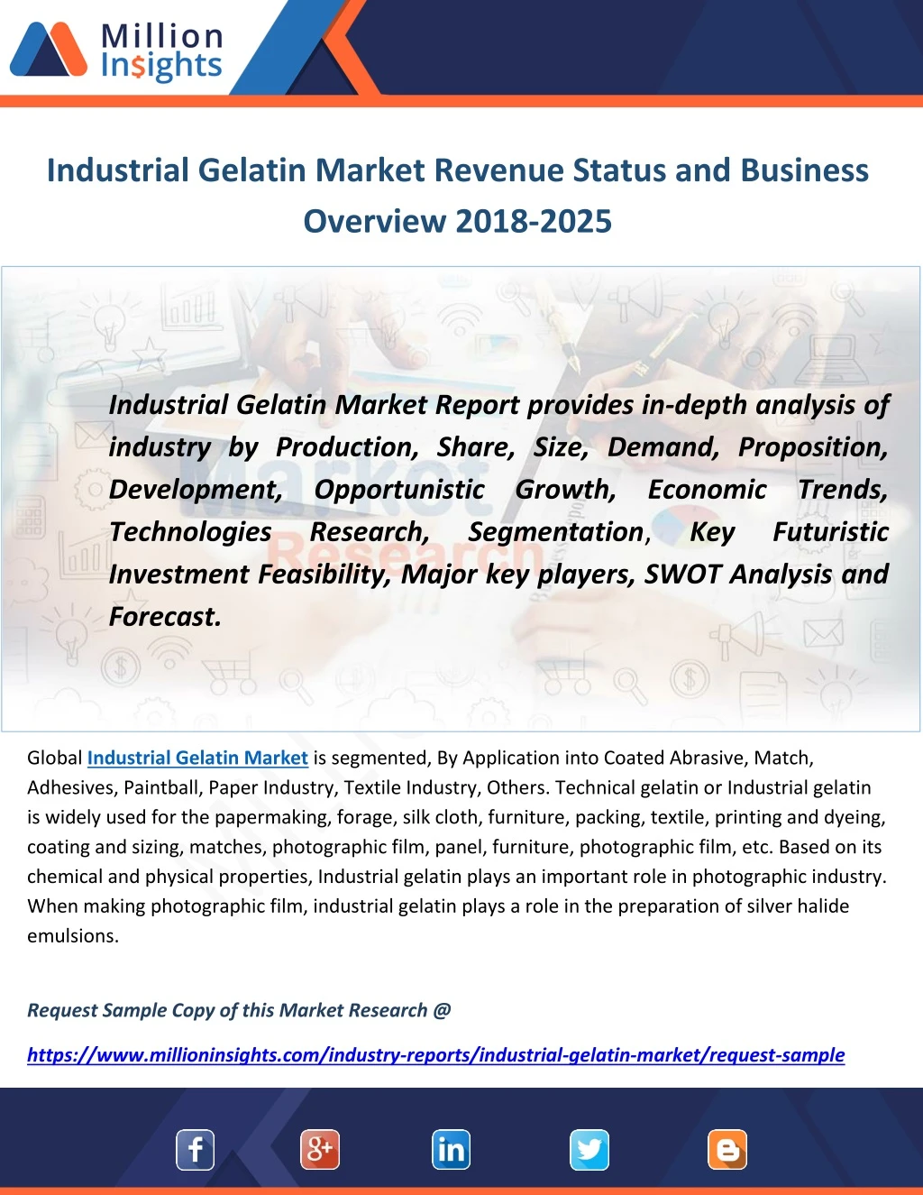 industrial gelatin market revenue status