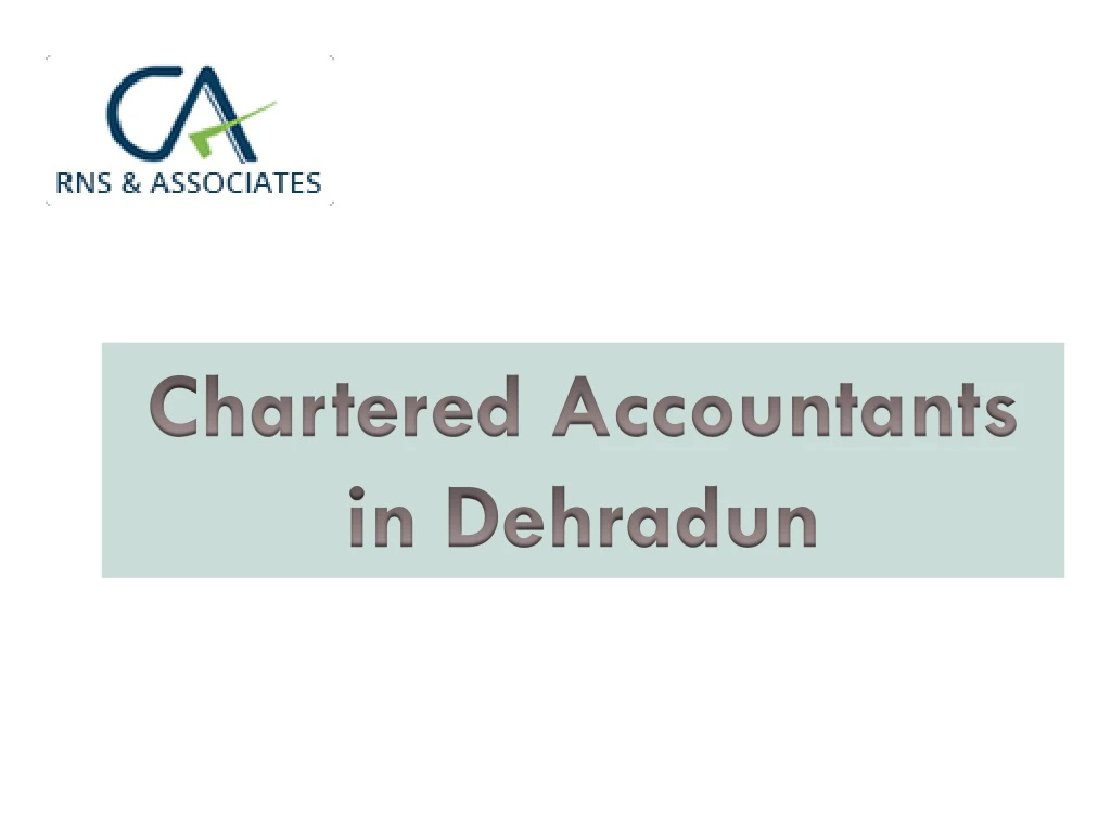 chartered accountants in dehradun