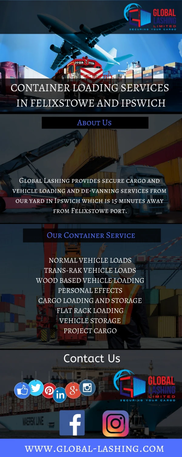 Container Loading Services Tilbury | Global Lashing