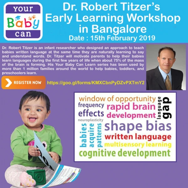 Dr.Robert Titzer Early Learning Workshop in Bangalore
