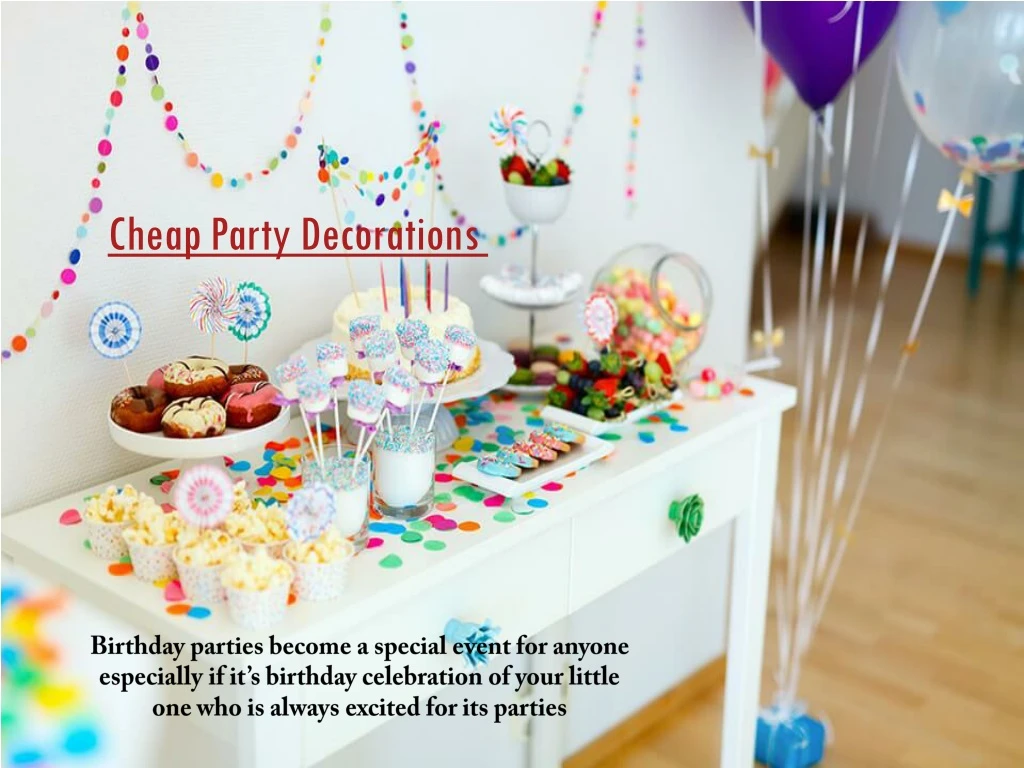 cheap party decorations