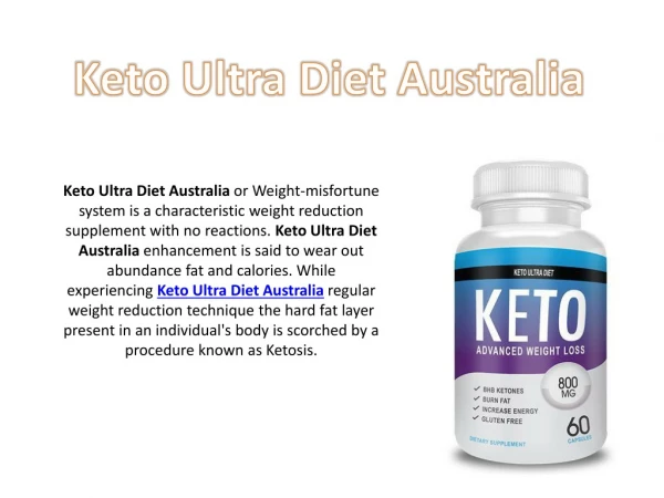 Keto Ultra Diet Australia