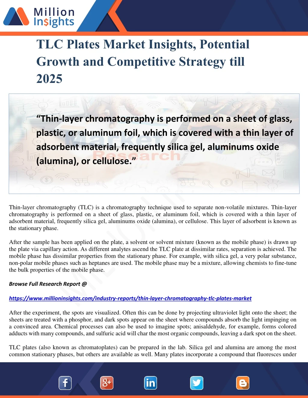 tlc plates market insights potential growth