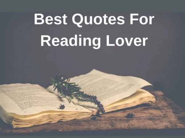 Thomas J Salzano- Best Quotes For Reading Lover