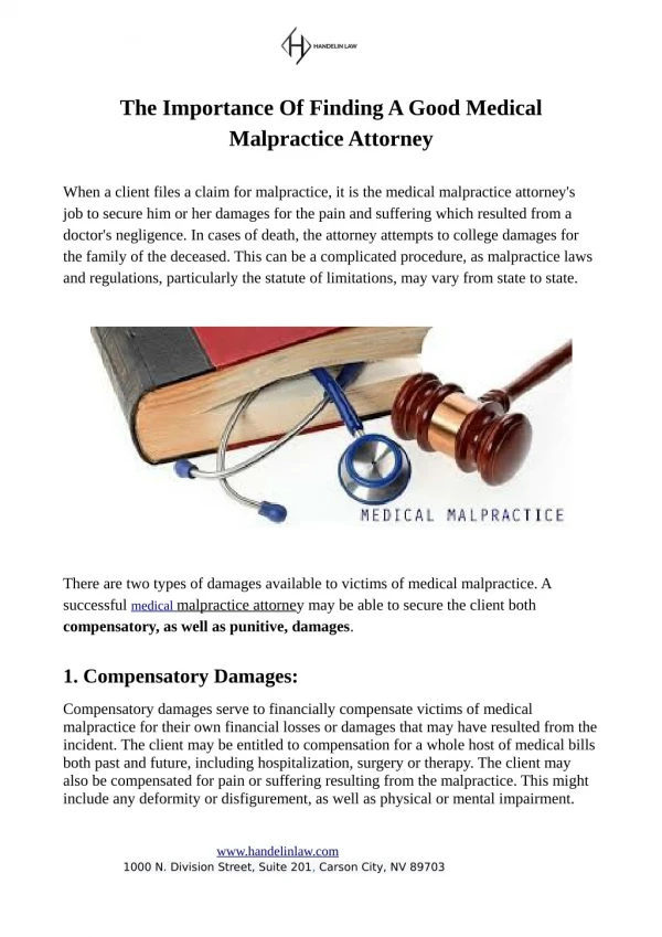 Importance Of A Good Medical Malpractice Attorney