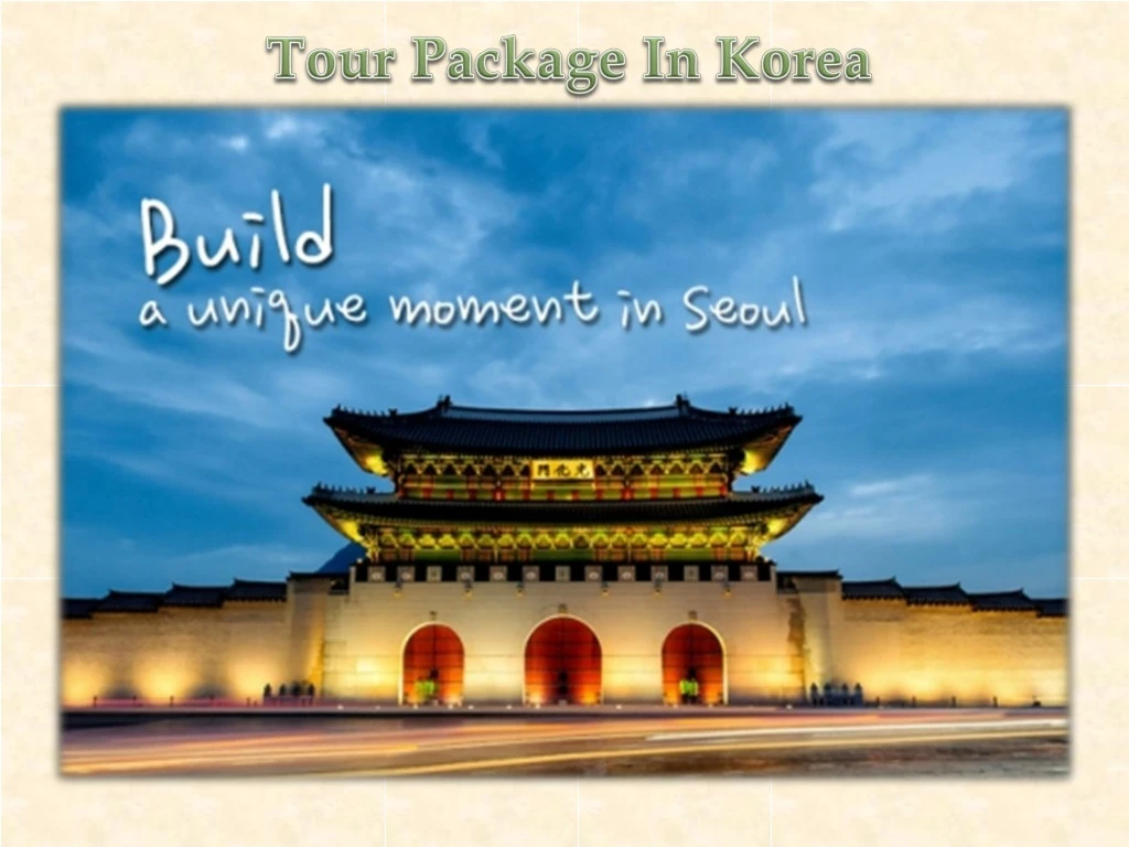tour package in korea