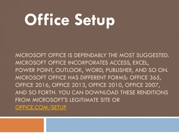 office setup