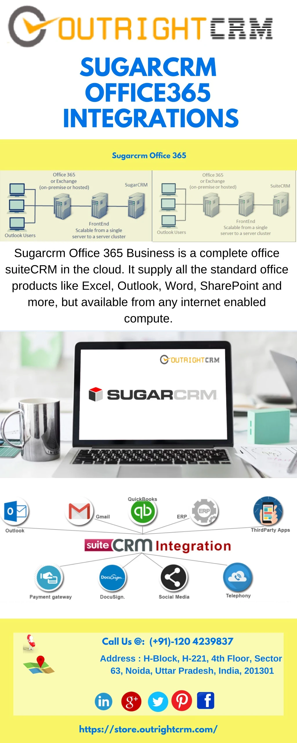 sugarcrm office365 integrations