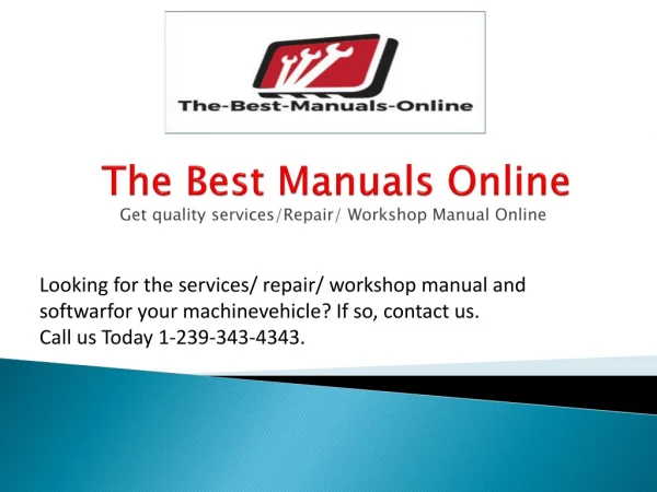 The Best Manuals Online