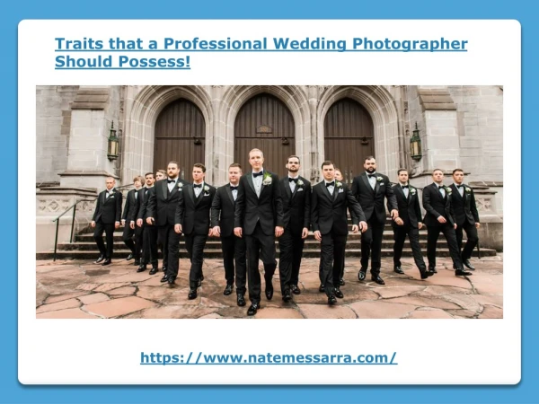 Traits that a Professional Wedding Photographer