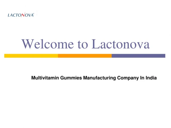multivitamin gummies manufacturing company in india