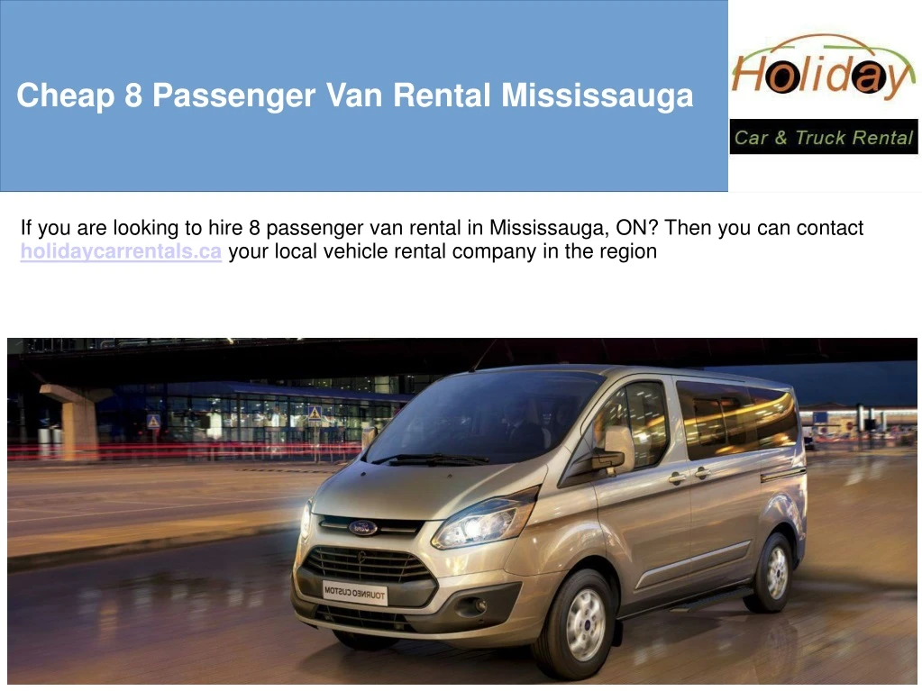 cheap 8 passenger van rental mississauga