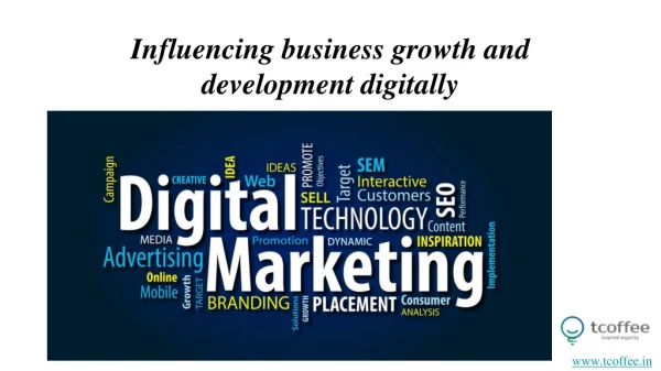 Influencing business growth and development digitally