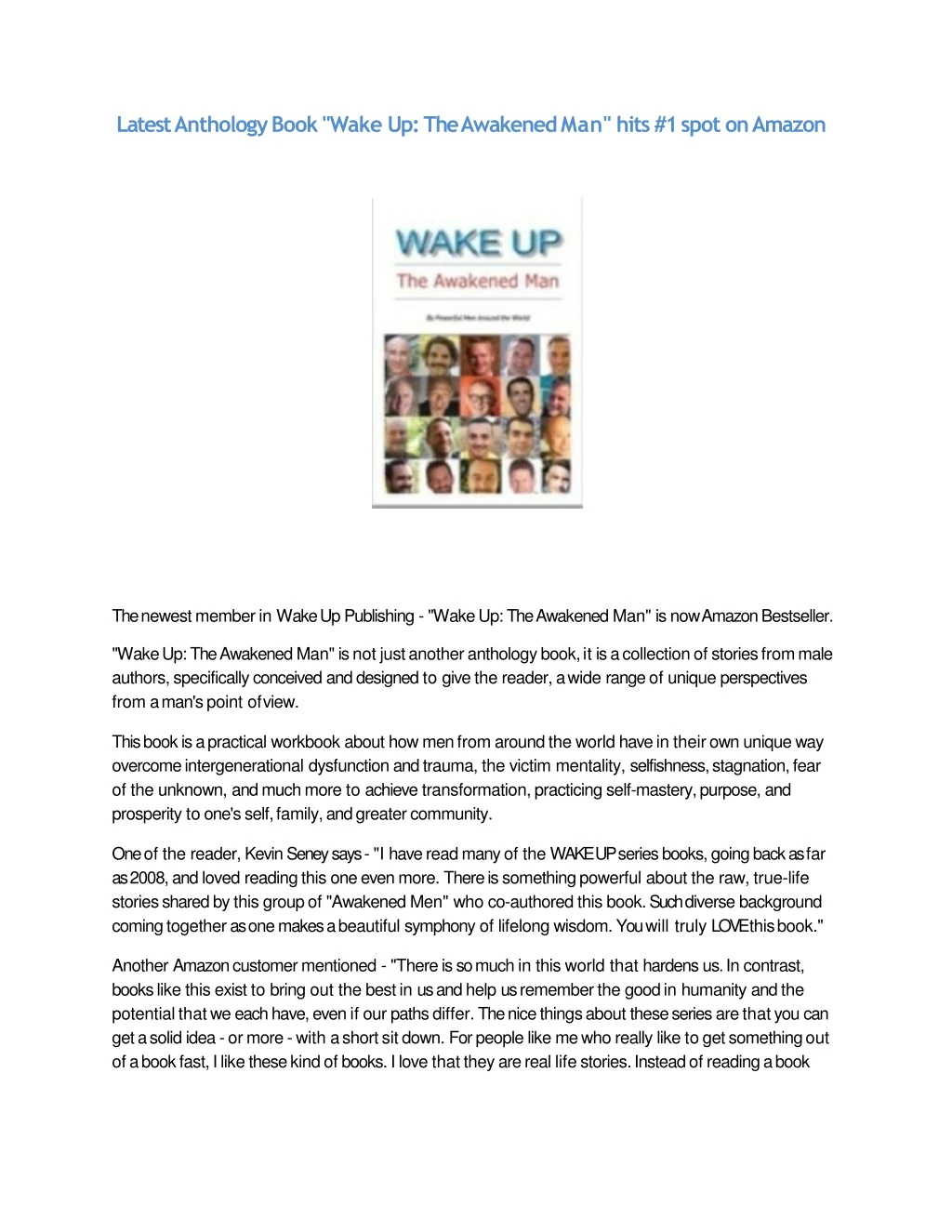 latest anthology book wake up the awakened