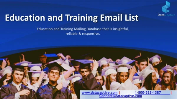 Education and Training Email List | Training Industry Database