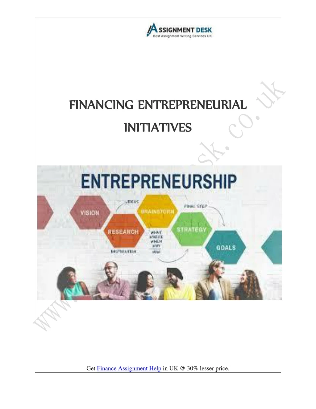 financing entrepreneurial financing