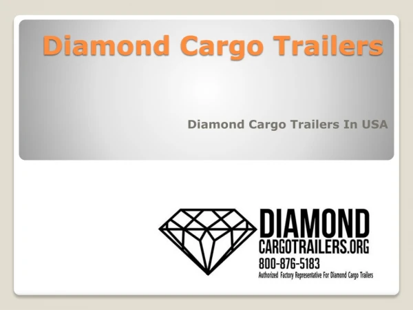 Lowest Prices on Diamond Trailers