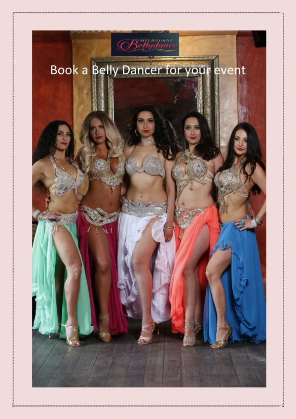 Book a Bellydancer for your event