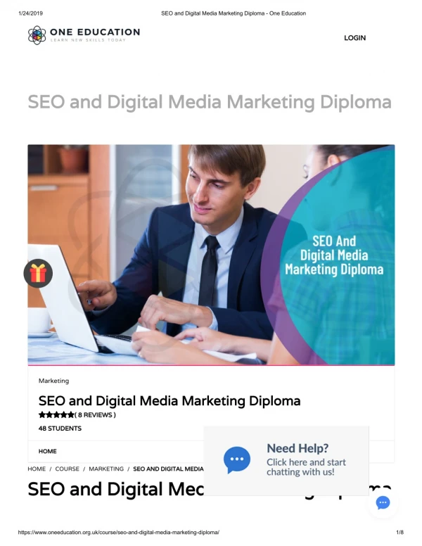 SEO and Digital Media Marketing Diploma - One Education