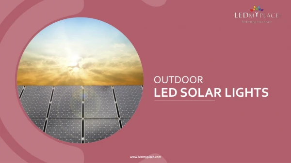 Outdoor LED Solar Lights at Best Price In USA