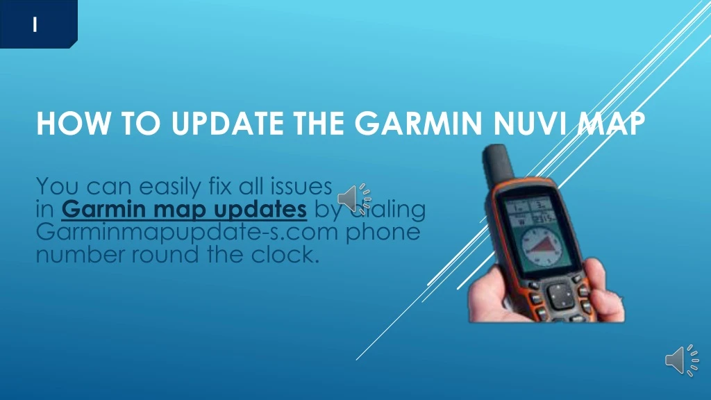 how to update the garmin nuvi map