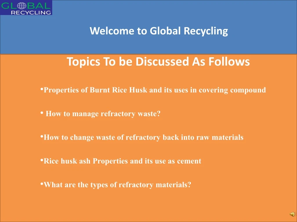 welcome to global recycling