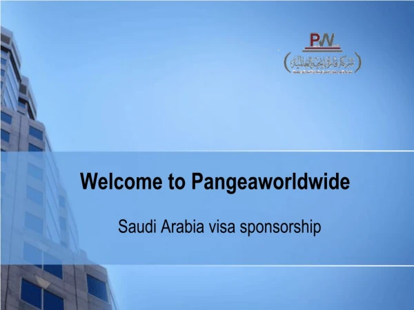 Saudi Arabia Visa Sponsorship - Pangeaworldwide