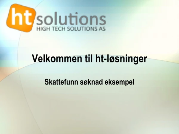 Skattefunn Søknad Eksempel - Ht-solutions