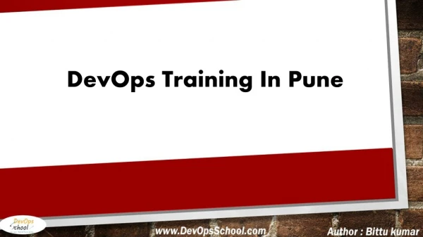 DevOps Training & Certification Course Pune - DevOps Training in Pune - DevOpsSchool