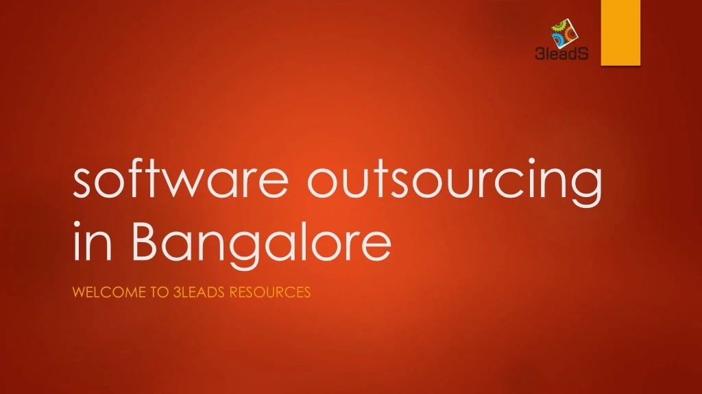 software outsourcing in bangalore