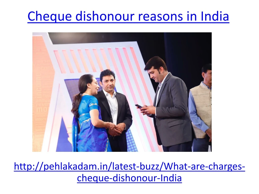 cheque dishonour reasons in india